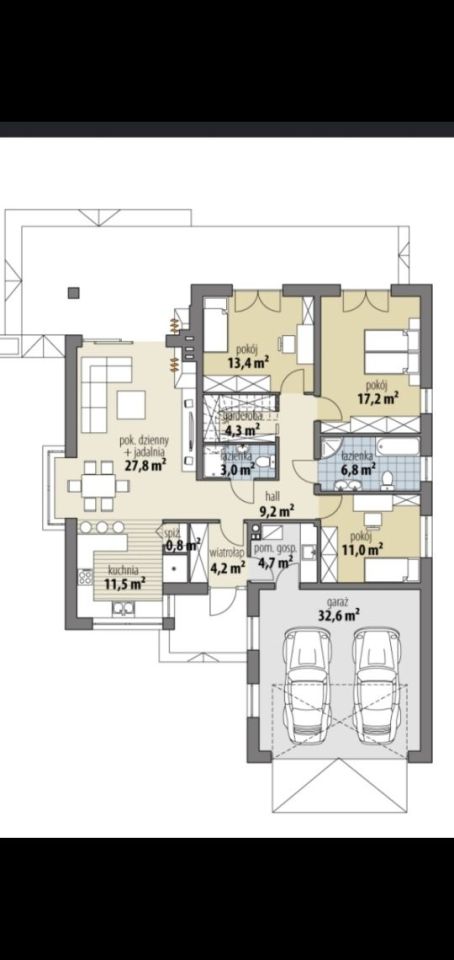 dom wolnostojący Mokre. Zdjęcie 6