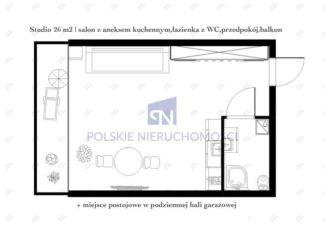 Mieszkanie 1-pokojowe Wrocław Krzyki, ul. Zwycięska. Zdjęcie 9