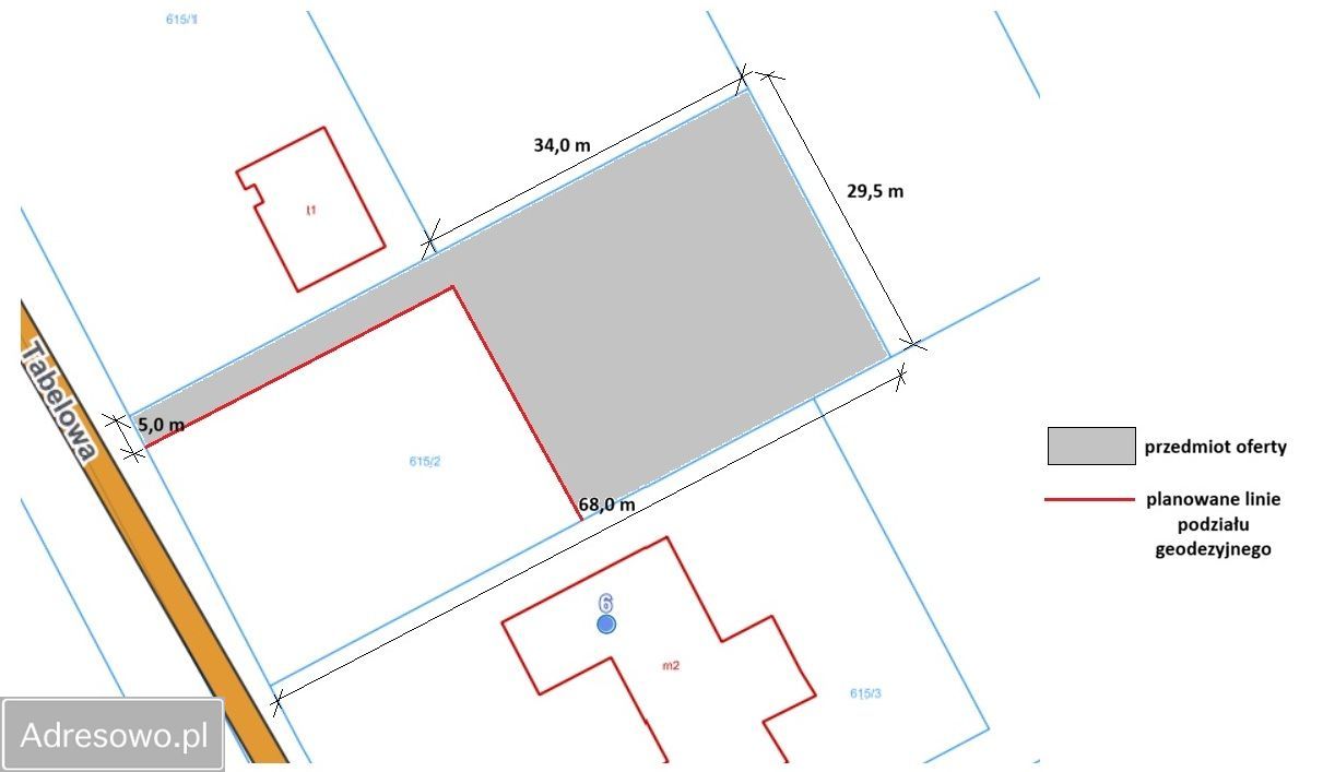 Działka budowlana Łódź Ruda Pabianicka, ul. Tabelowa. Zdjęcie 2