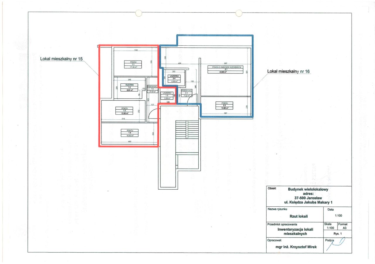 Mieszkanie 3-pokojowe Jarosław, ul. Księdza Jakuba Makary. Zdjęcie 18