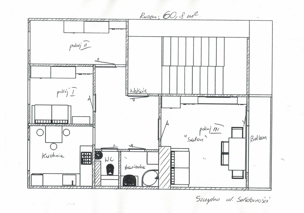 Mieszkanie 3-pokojowe Szczytno, ul. Solidarności. Zdjęcie 10