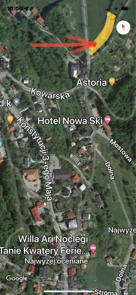 Działka budowlana Ściegny