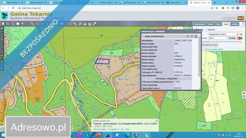Działka budowlana Bogdanówka. Zdjęcie 4