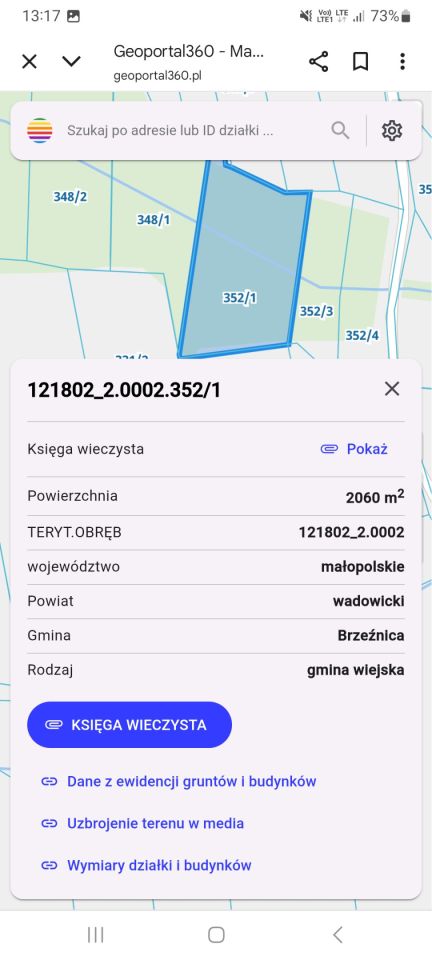 Działka rolna Brzezinka, Słoneczna. Zdjęcie 5