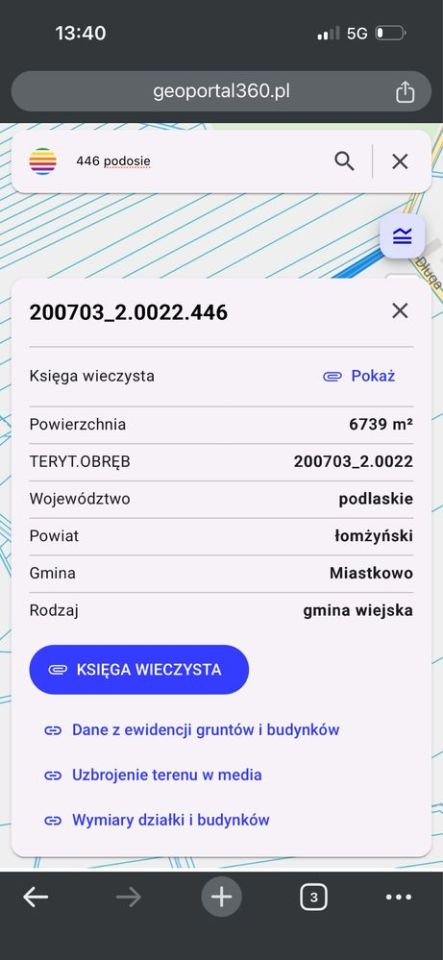 Działka rolna Podosie. Zdjęcie 1