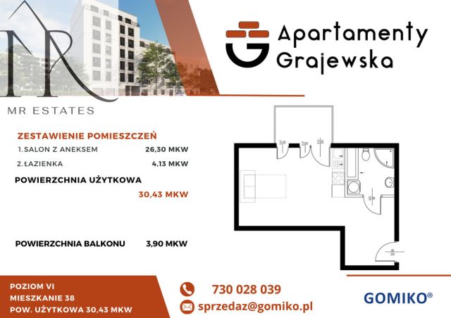 Mieszkanie 1-pokojowe Warszawa Praga-Północ, ul. Grajewska. Zdjęcie 2