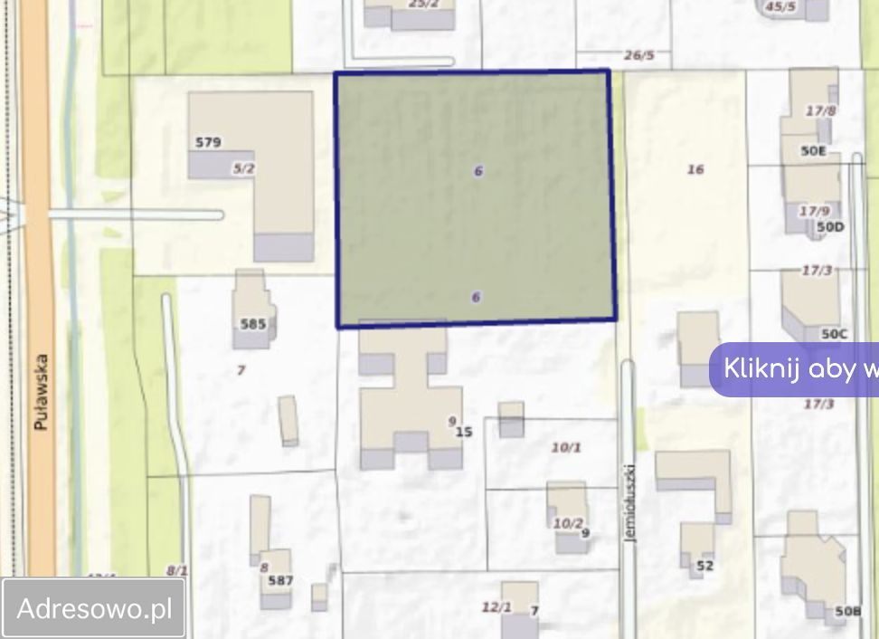 Działka budowlana Warszawa Ursynów, ul. Jemiołuszki. Zdjęcie 3