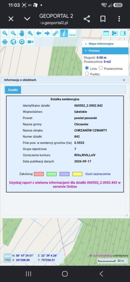 Działka rolna Chrzanów Chrzanów Czwarty. Zdjęcie 6