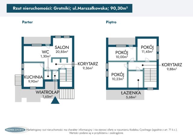 dom wolnostojący, 4 pokoje Grotniki, ul. Marszałkowska. Zdjęcie 38