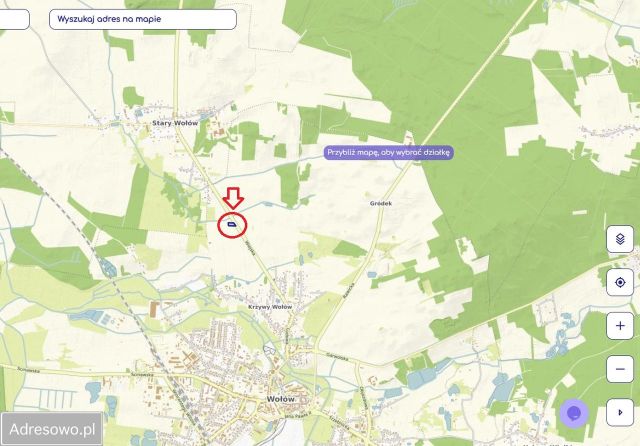 Działka budowlana Wołów, ul. Wiejska. Zdjęcie 1