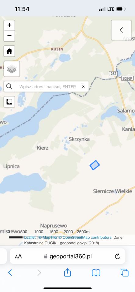 Działka rekreacyjna Skrzynka