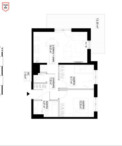Mieszkanie 3-pokojowe Straszyn, ul. Starogardzka. Zdjęcie 11