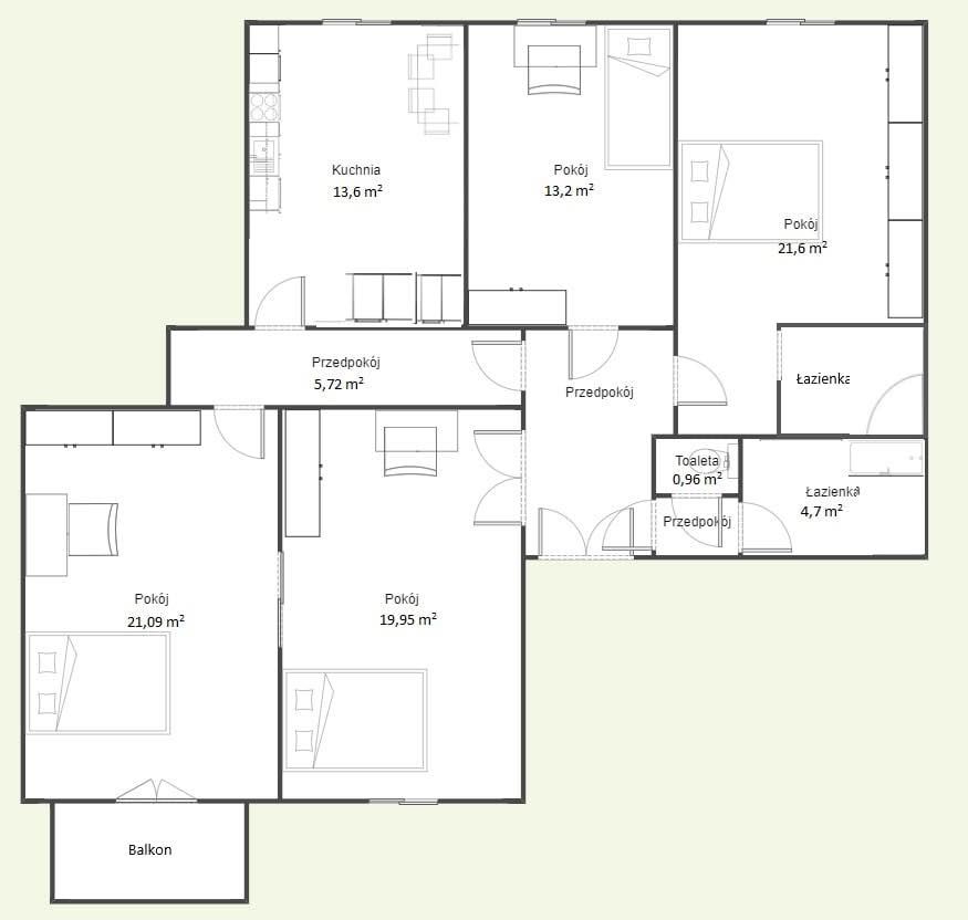 Mieszkanie 4-pokojowe Warszawa Śródmieście, ul. Stefana Jaracza. Zdjęcie 8