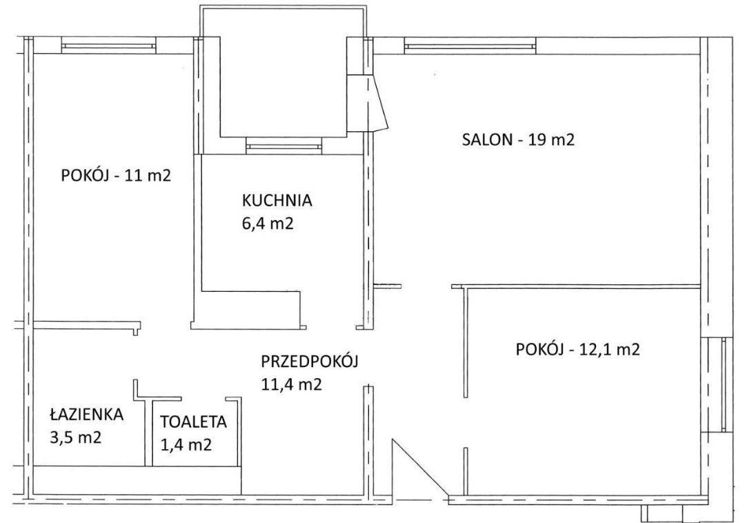 Mieszkanie 3-pokojowe Szczecinek