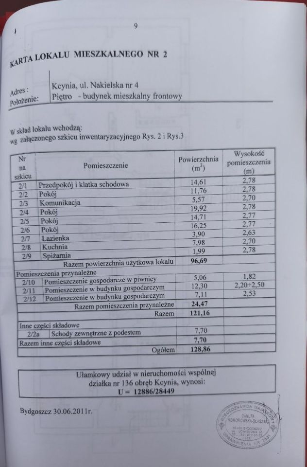 Mieszkanie 4-pokojowe Kcynia, ul. Nakielska. Zdjęcie 4