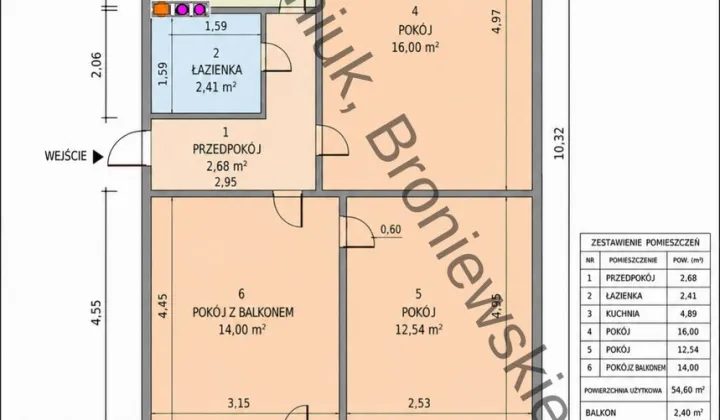 Mieszkanie 3-pokojowe Białystok Antoniuk, ul. Władysława Broniewskiego