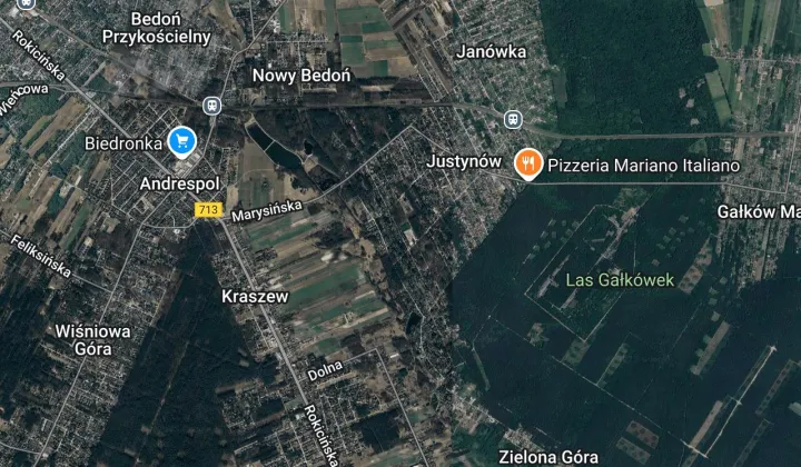 Działka budowlana Justynów, ul. Nowa