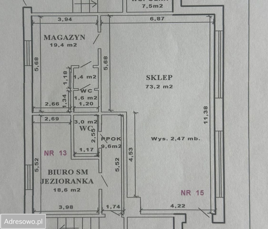 Lokal Jeziorany, ul. Głowackiego. Zdjęcie 2