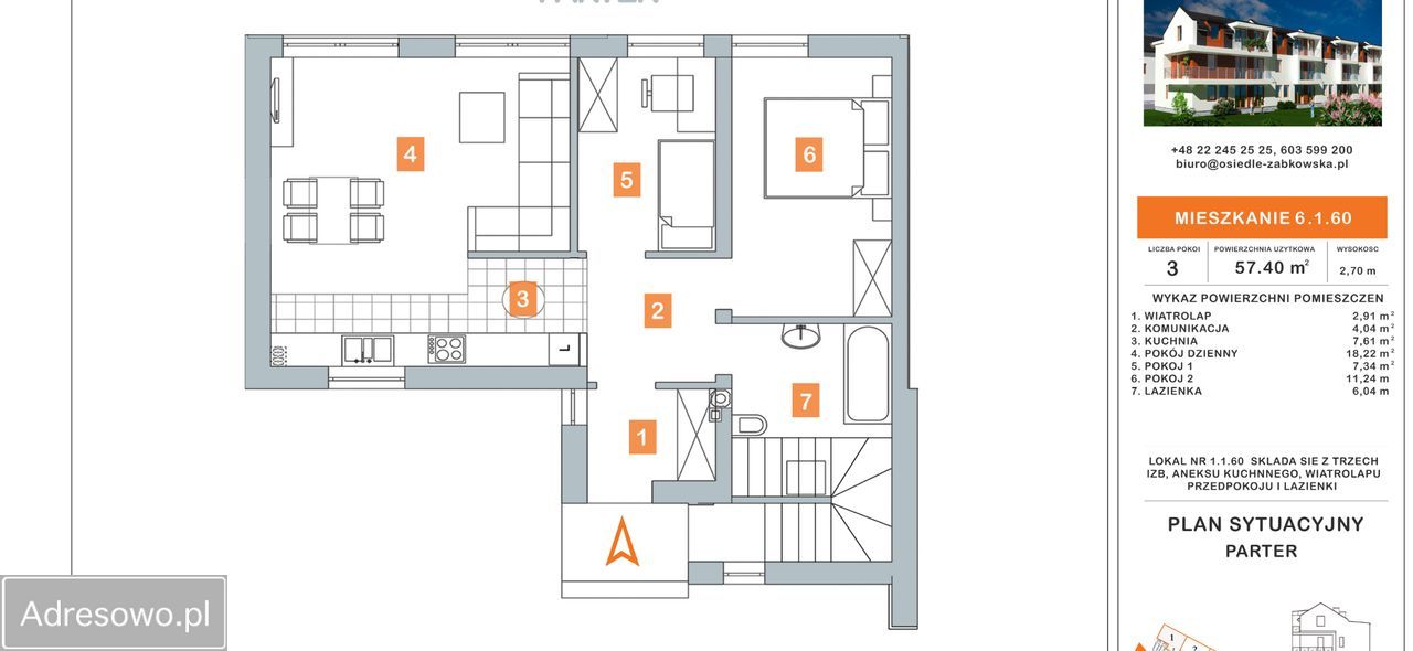Mieszkanie 3-pokojowe Marki, ul. Częstochowska. Zdjęcie 3