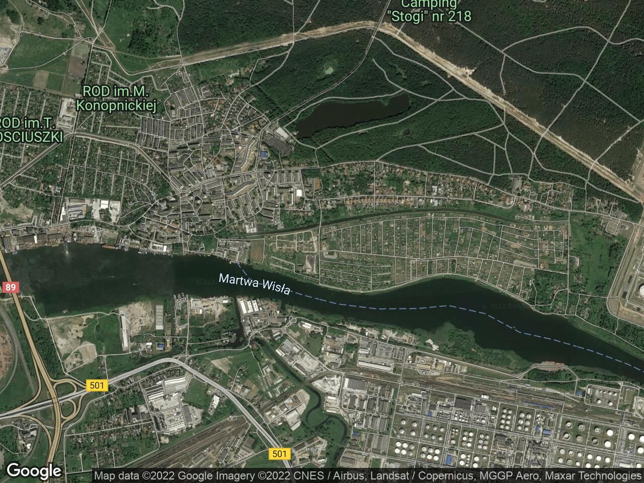 Działka rod Gdańsk Stogi, ul. Zawiślańska