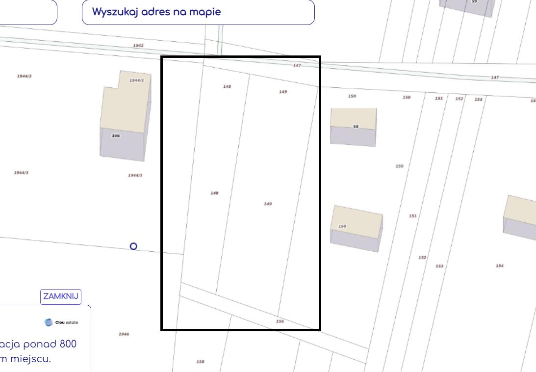 Działka rolno-budowlana Koczwara, ul. Platynowa