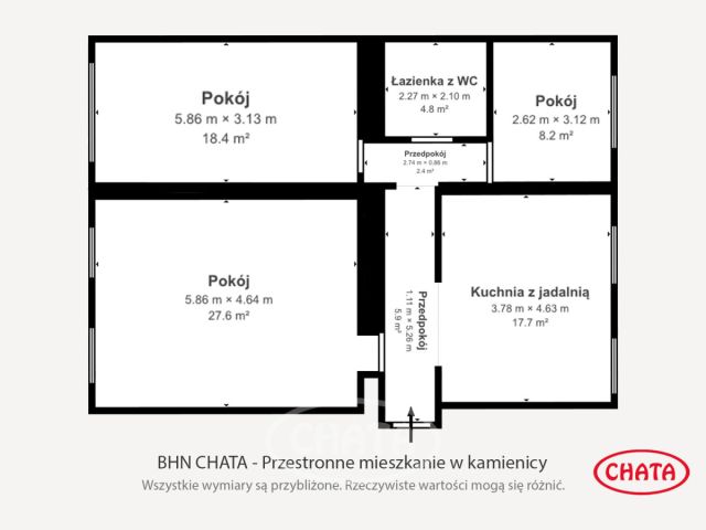 Mieszkanie 4-pokojowe Wrocław Krzyki, ul. Komuny Paryskiej. Zdjęcie 16