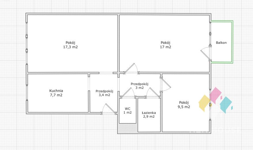 Mieszkanie 3-pokojowe Baranowo. Zdjęcie 12