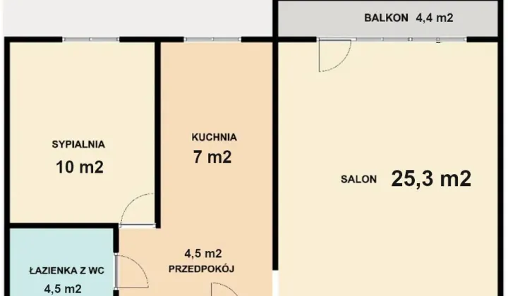 Mieszkanie 2-pokojowe Sosnowiec Centrum, ul. Jagiellońska 11