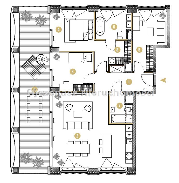 Mieszkanie 4-pokojowe Bydgoszcz Śródmieście. Zdjęcie 23