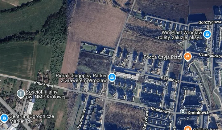 Działka budowlana Wrocław Lipa Piotrowska, ul. Tymiankowa