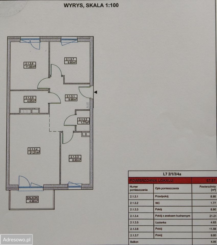 Mieszkanie 4-pokojowe Wrocław Fabryczna. Zdjęcie 4