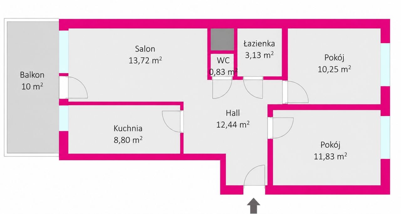 Mieszkanie 3-pokojowe Tychy Centrum, ul. Uczniowska. Zdjęcie 2