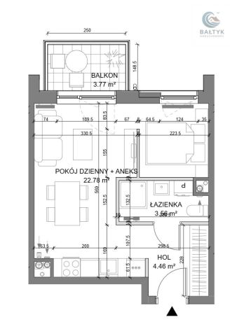 Mieszkanie 1-pokojowe Gdańsk Orunia Górna, ul. Platynowa. Zdjęcie 10