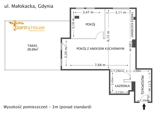 Mieszkanie 2-pokojowe Gdynia Witomino, ul. Małokacka. Zdjęcie 15