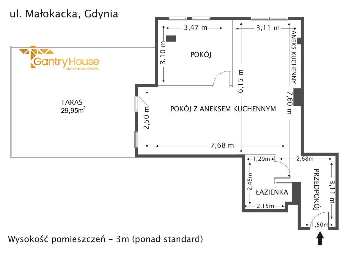 Mieszkanie 2-pokojowe Gdynia Witomino, ul. Małokacka. Zdjęcie 15