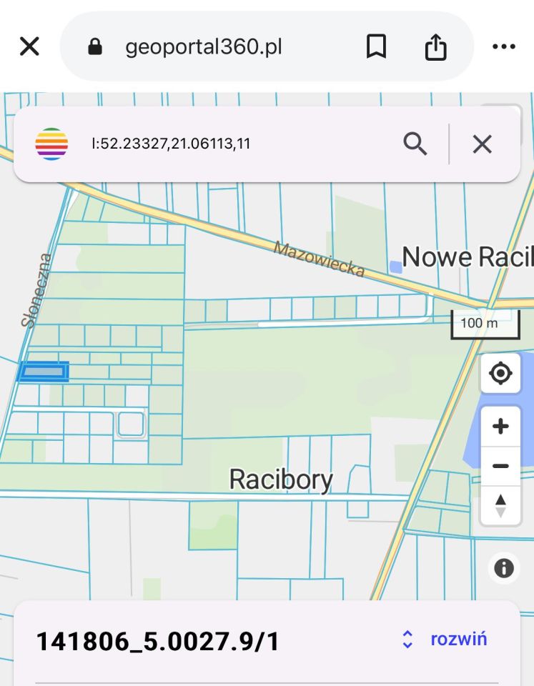 Działka budowlana Racibory, ul. Słoneczna