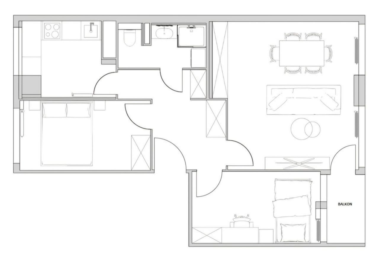 Mieszkanie 3-pokojowe Wrocław Różanka, ul. Bezpieczna. Zdjęcie 24