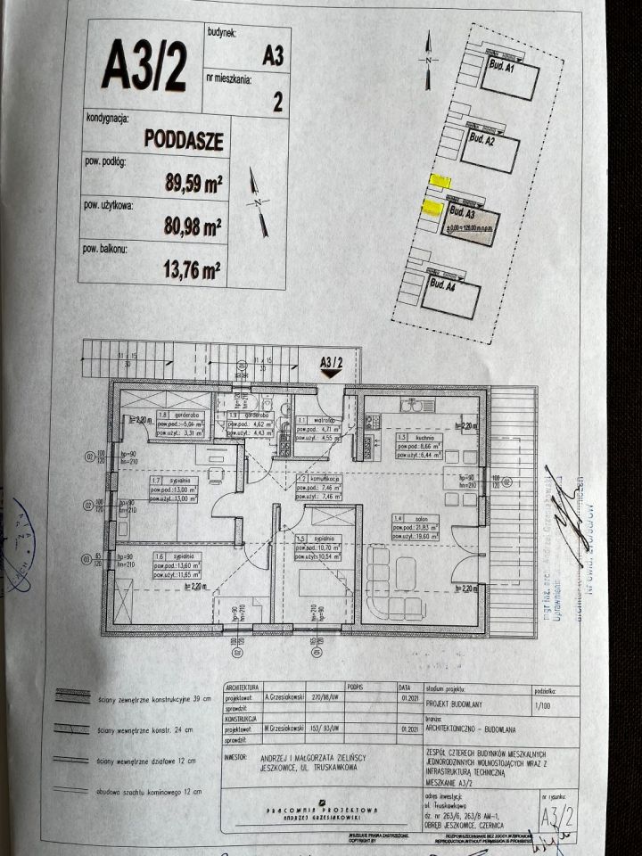 Mieszkanie 3-pokojowe Jeszkowice. Zdjęcie 6