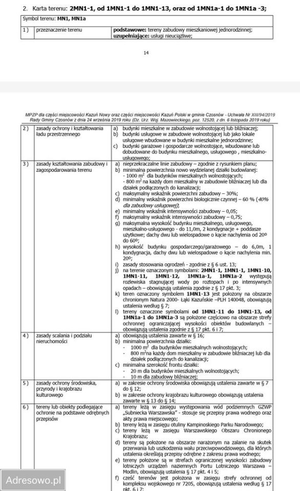 Działka budowlana Kazuń Nowy, ul. Ordona. Zdjęcie 2