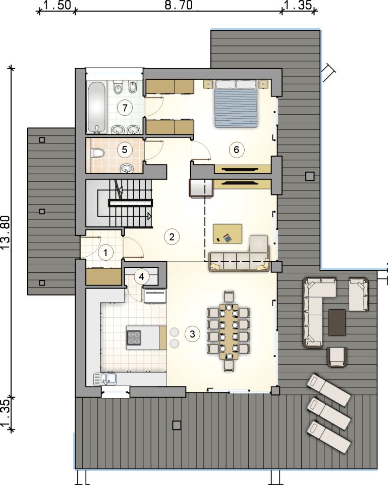dom wolnostojący, 6 pokoi Olsztyn, ul. Jana Kochanowskiego. Zdjęcie 18