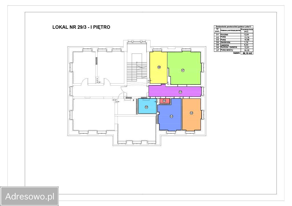 Mieszkanie 3-pokojowe Miroszowice, ul. Pałacowa. Zdjęcie 3