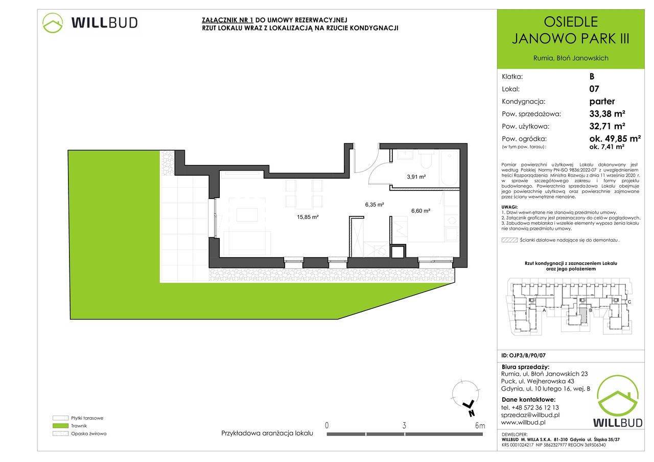 Mieszkanie 2-pokojowe Rumia Janowo, ul. Błoń Janowskich. Zdjęcie 7