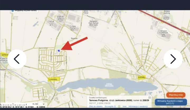 Działka budowlana Lusowo, Zamorska