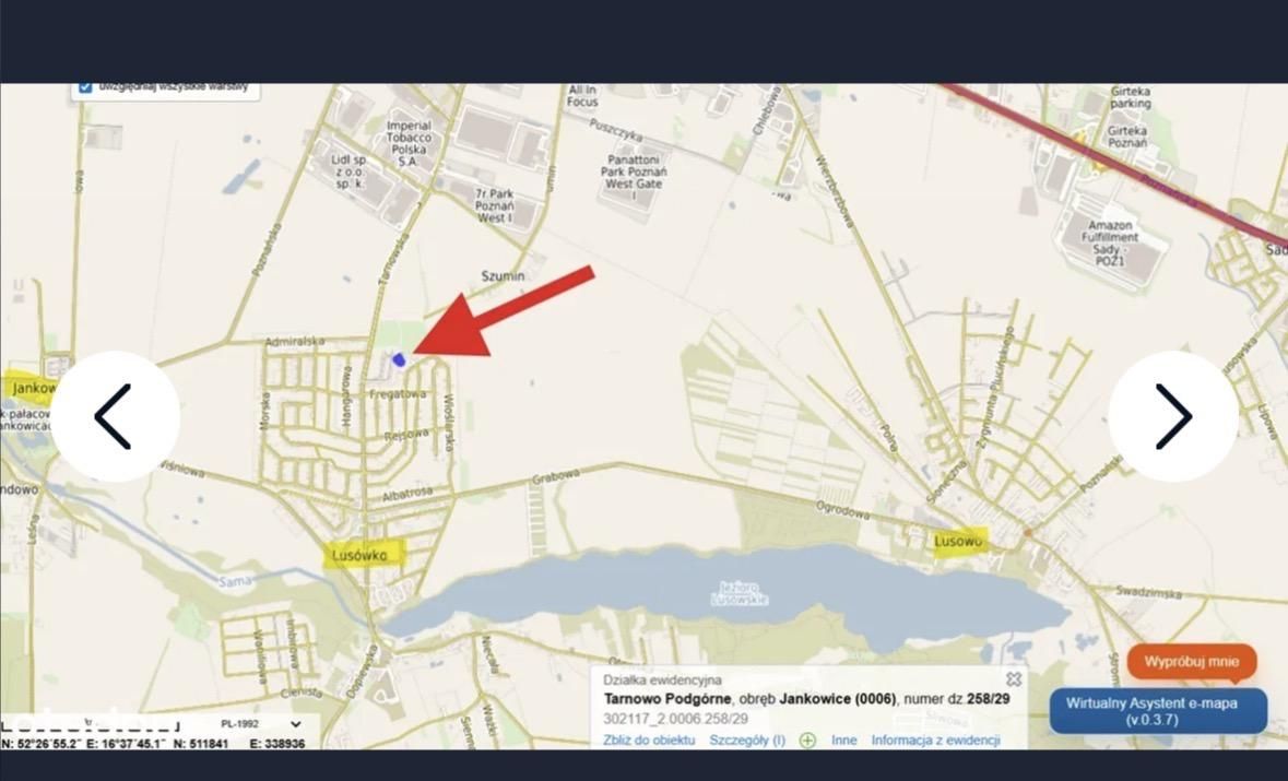 Działka budowlana Lusówko. Zdjęcie 1