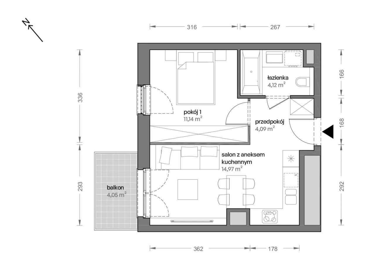 Mieszkanie 2-pokojowe Katowice Brynów, ul. Ceglana. Zdjęcie 7
