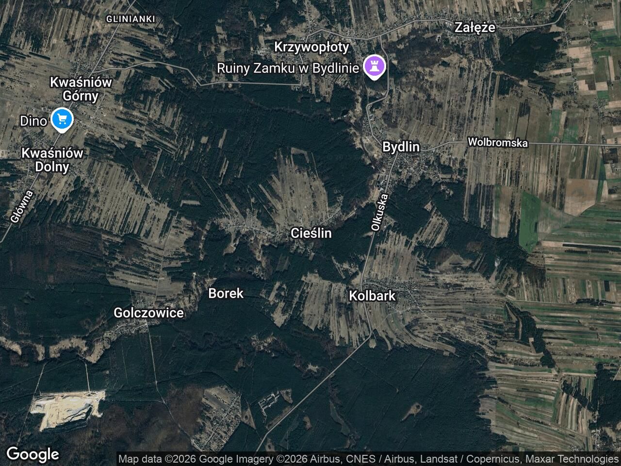 Działka budowlana Cieślin