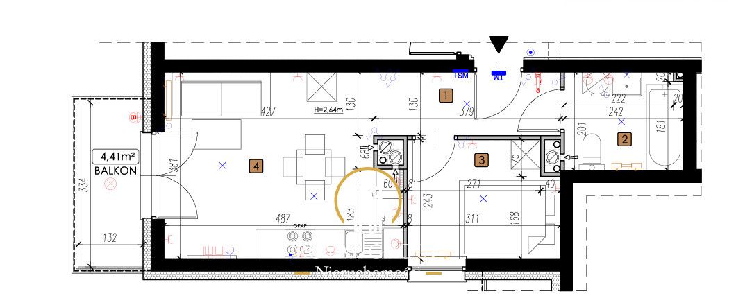 Mieszkanie 2-pokojowe Lublin Czechów, ul. Mirosława Dereckiego. Zdjęcie 7