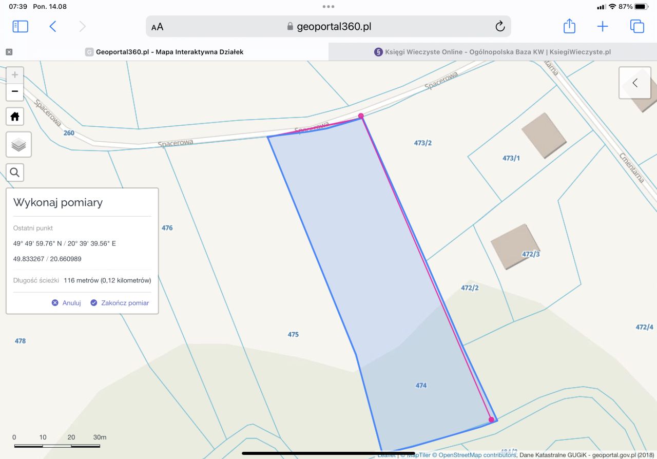 Działka rolno-budowlana Czchów Zapotocze, ul. Spacerowa. Zdjęcie 4