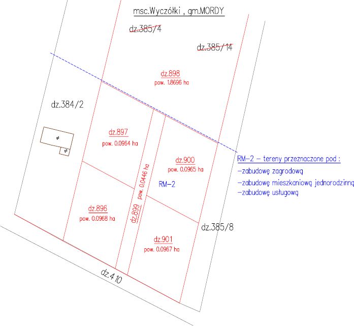 Działka budowlana Wyczółki. Zdjęcie 2