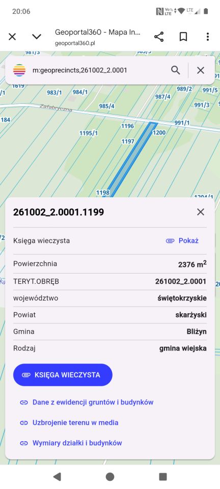 Działka rolno-budowlana Bliżyn Bliżyn Zafabryczny, ul. Zafabryczna. Zdjęcie 5